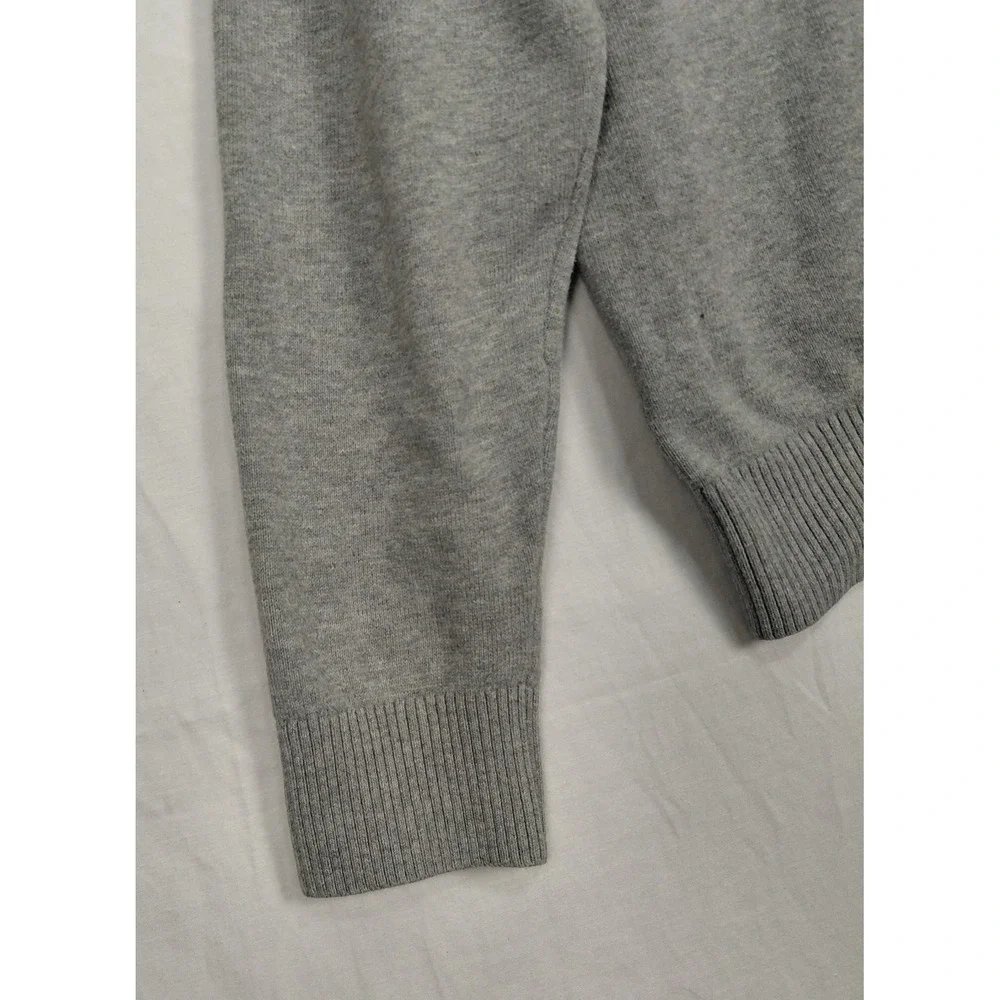 Tommy Hilfiger Size S Argyle V Neck Sweater Men Pullover Gray Blue Cotton Preppy